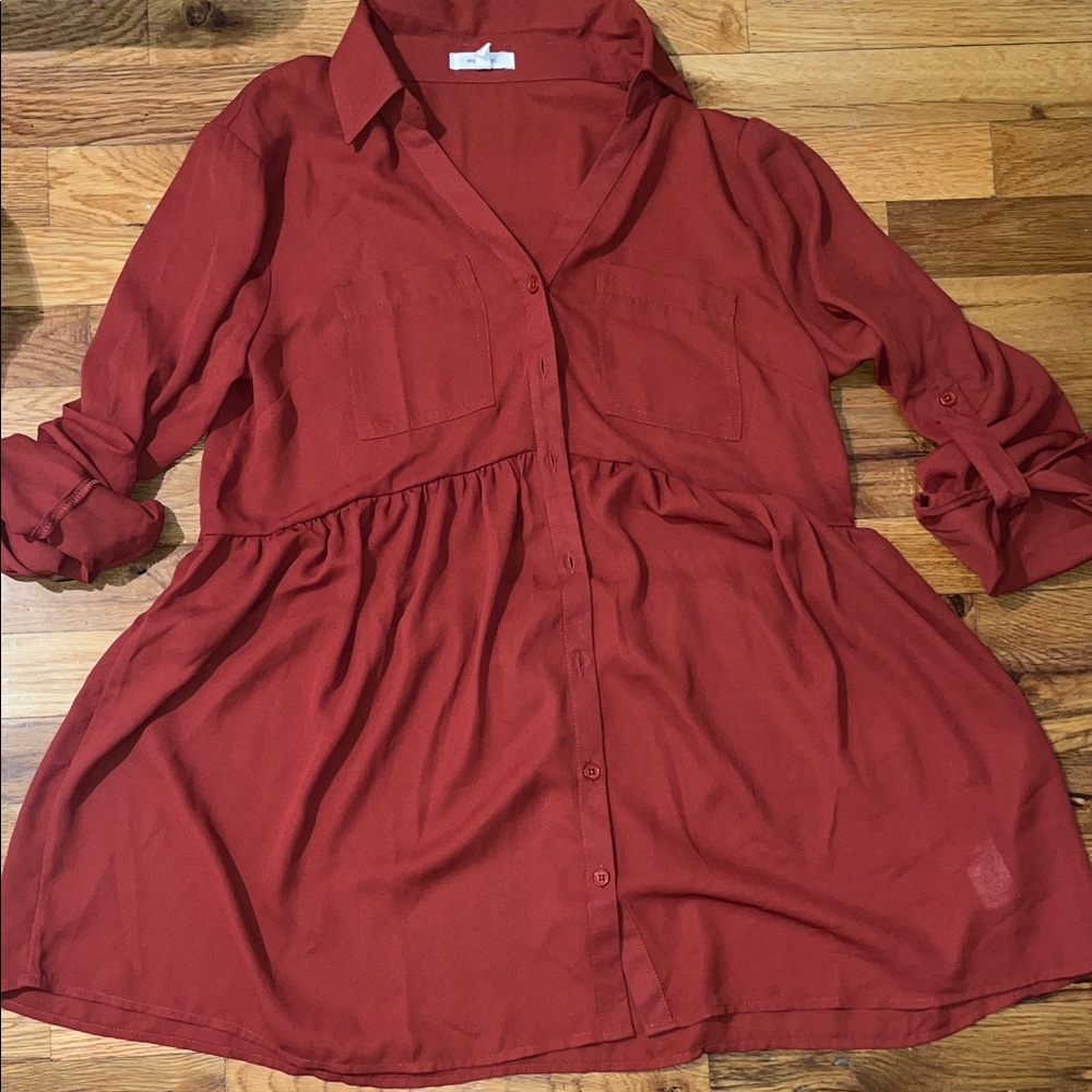 Maurices Rust Red Blouse